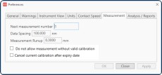 Metrology 4.0軟件可設置定時校準